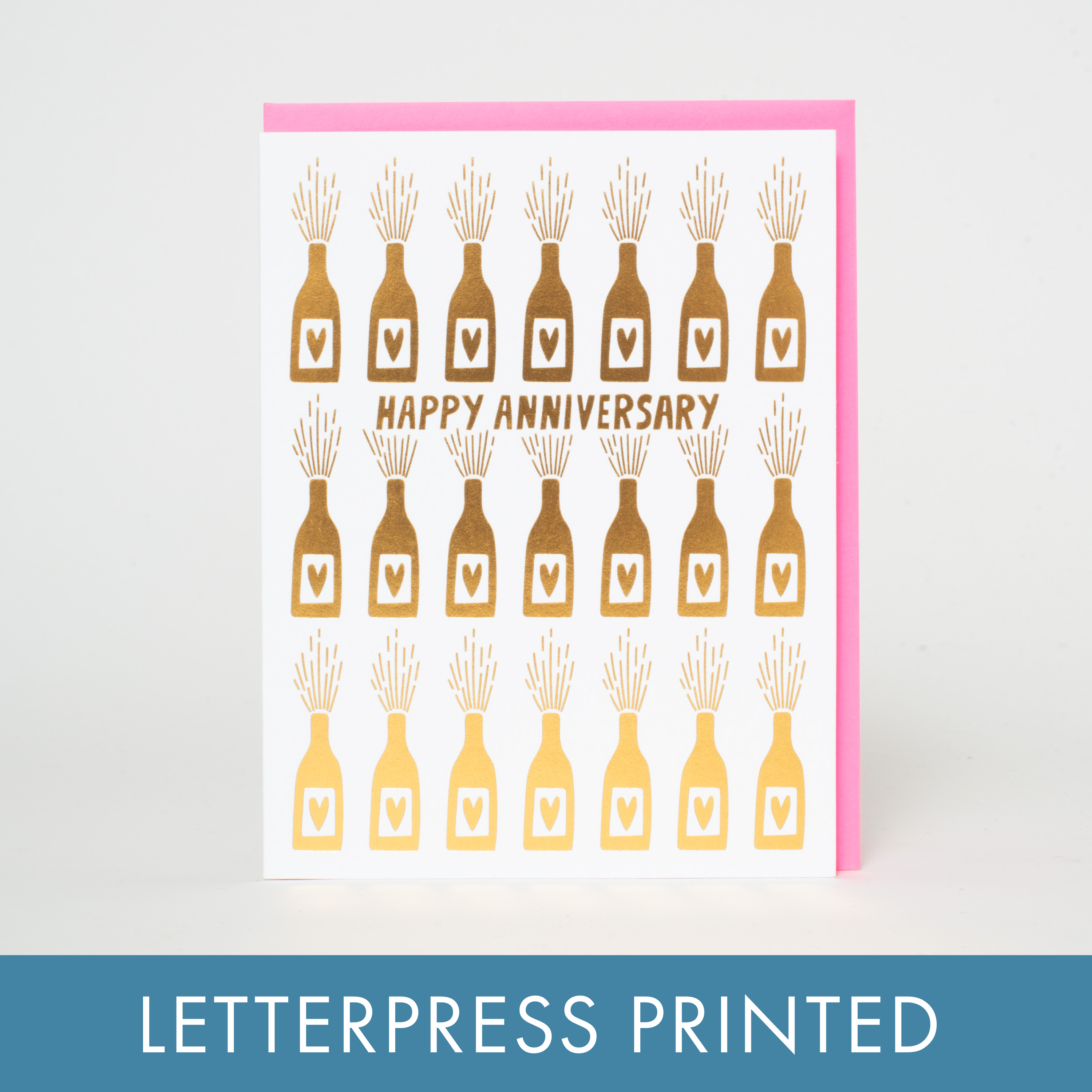 Happy Anniversary Bottles Greeting Card