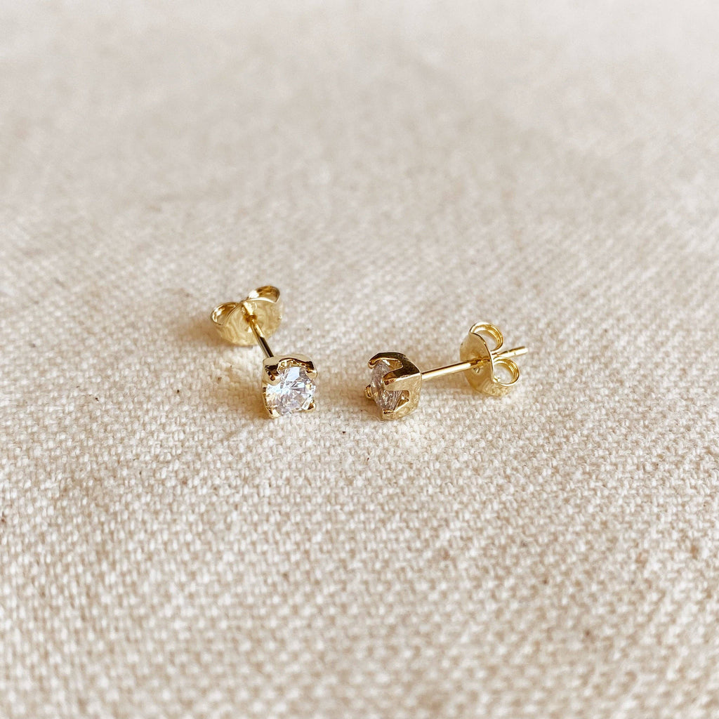 Cubic Zirconia Stud Earrings