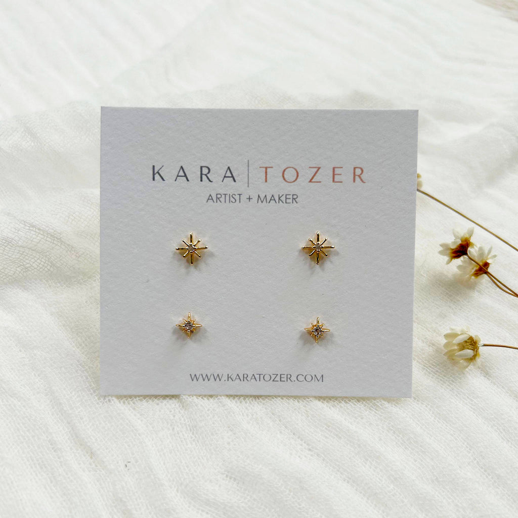 Dainty Star Stud Set