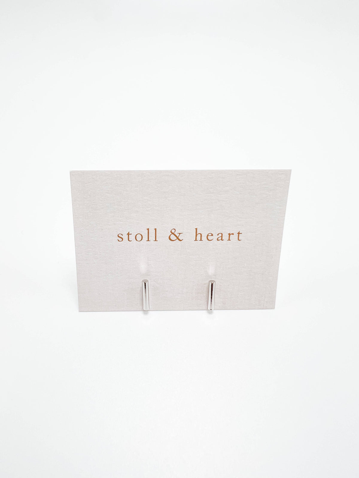 Stoll & Heart - Bar Stud Earring - Silver