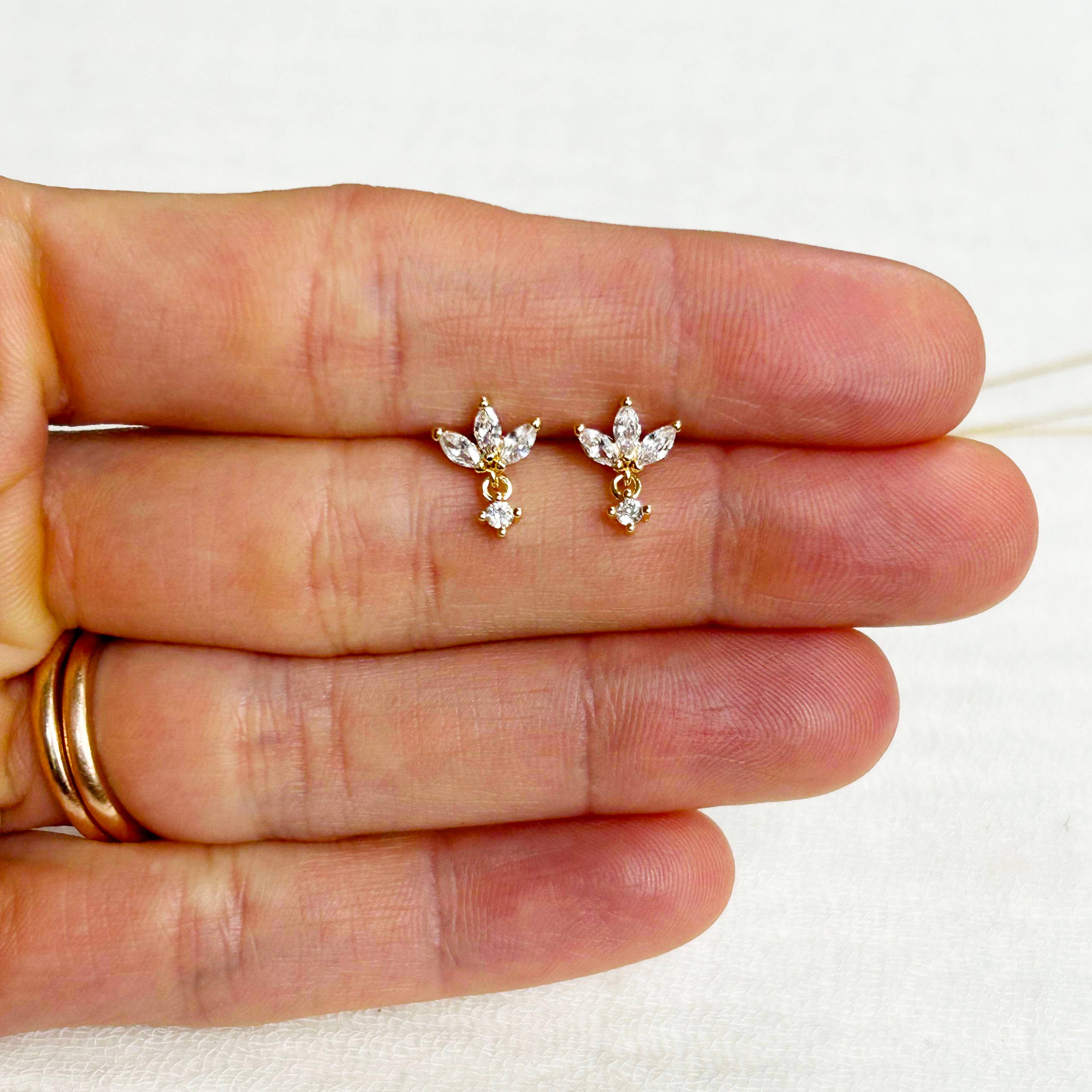 Solitaire Hoop/Stud Stacking Set #7