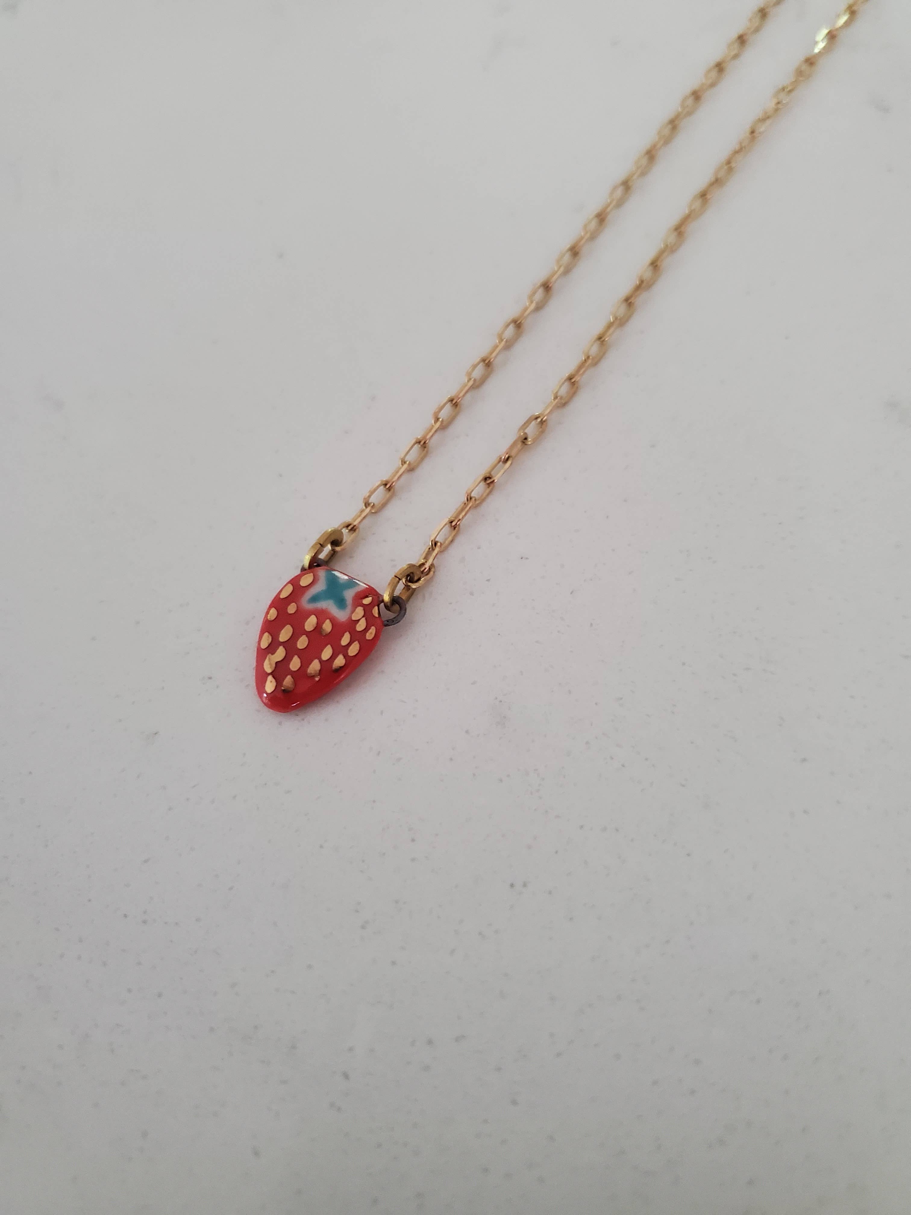 Pendant Necklace | Strawberry