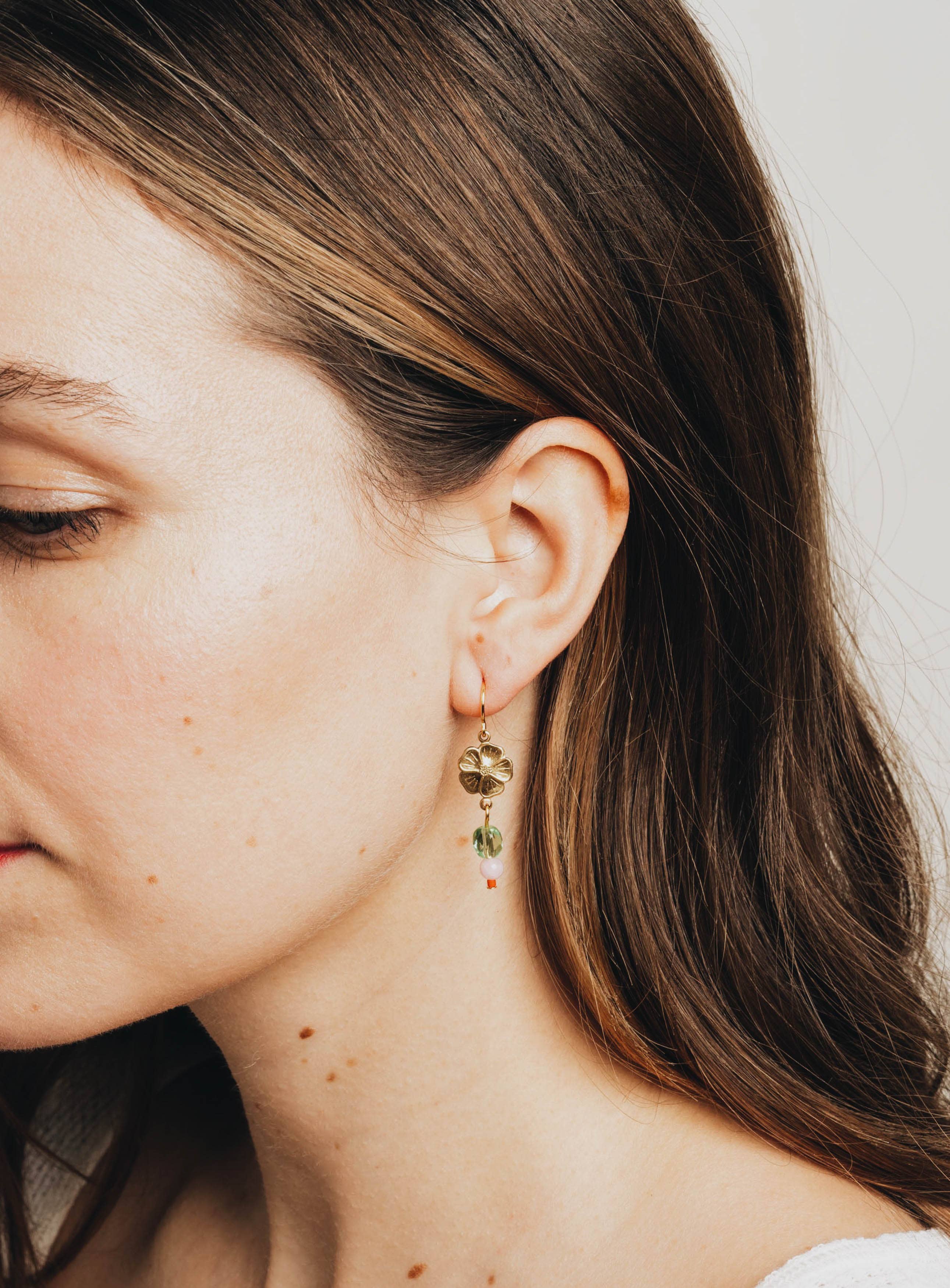 Flower Bead Earrings