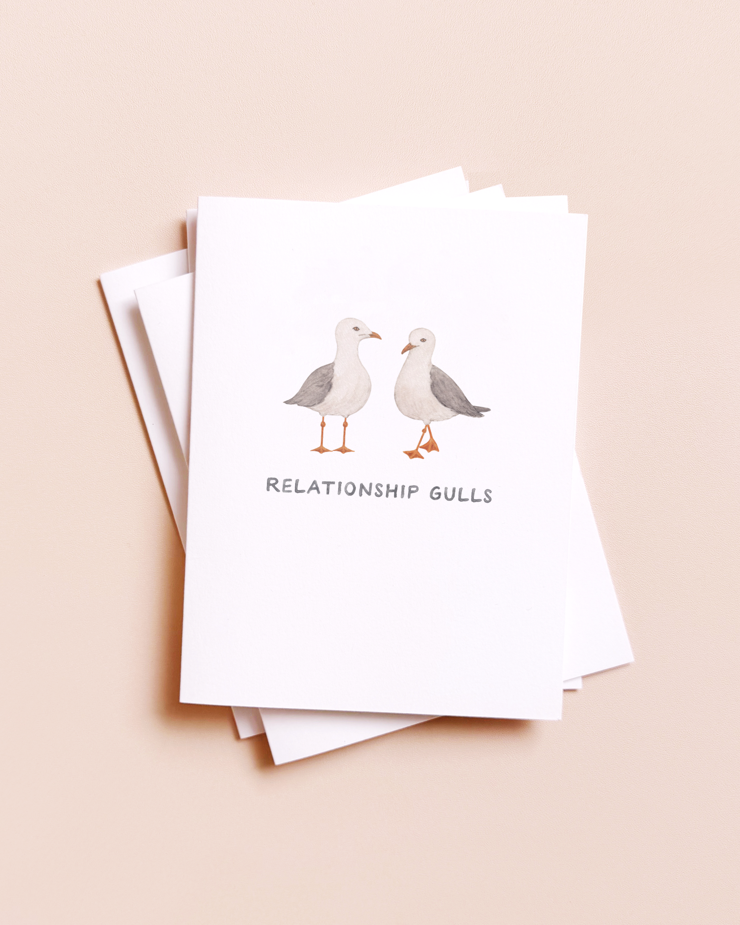 Relationship Gulls  Anniversary Card