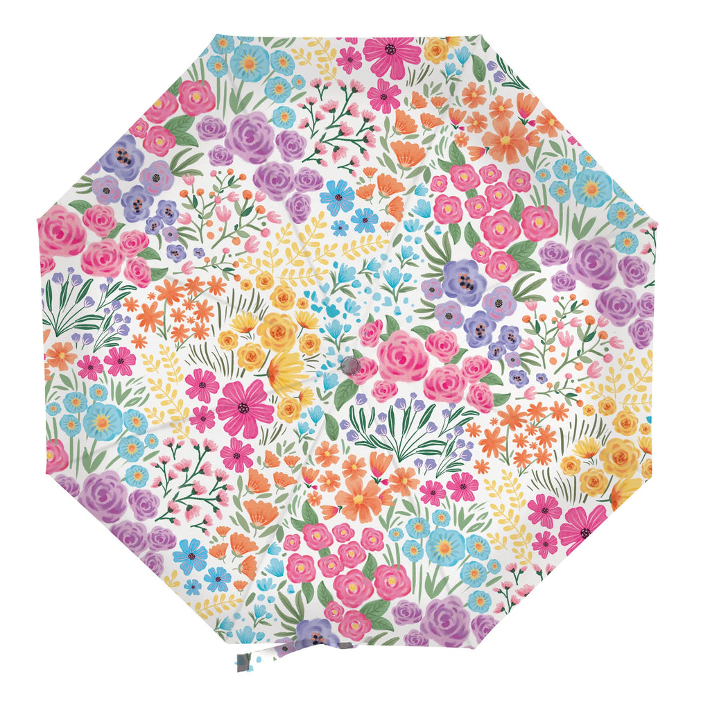 Evergreen Enterprises - Bunny Blooms Umbrella Manual Compact with Sleeve, Floral Dit