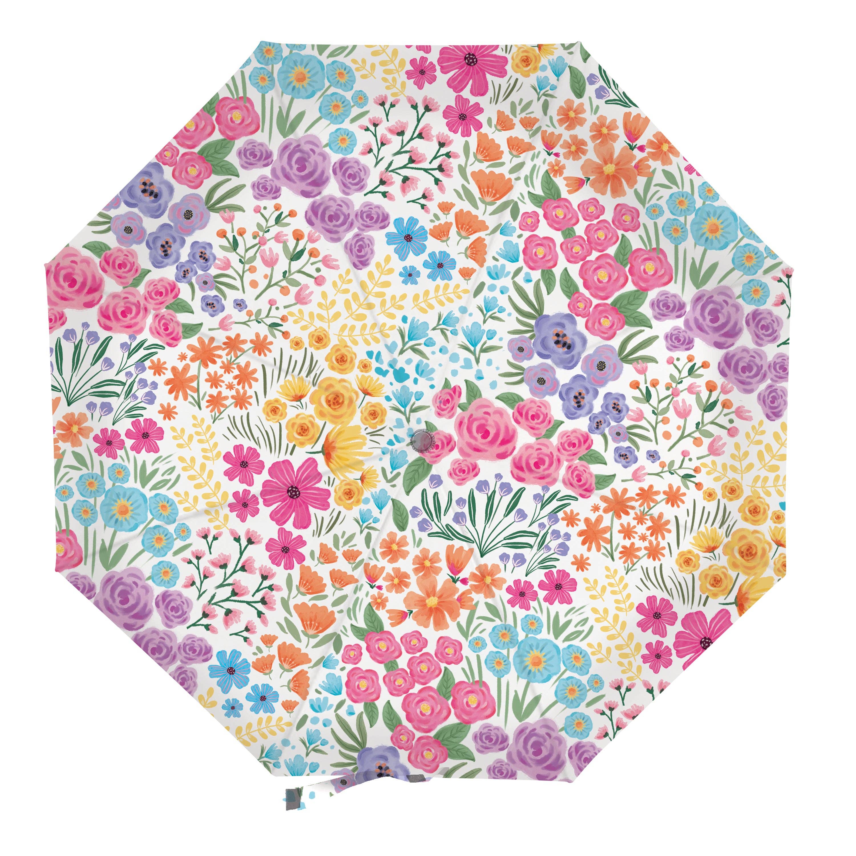 Evergreen Enterprises - Bunny Blooms Umbrella Manual Compact with Sleeve, Floral Dit