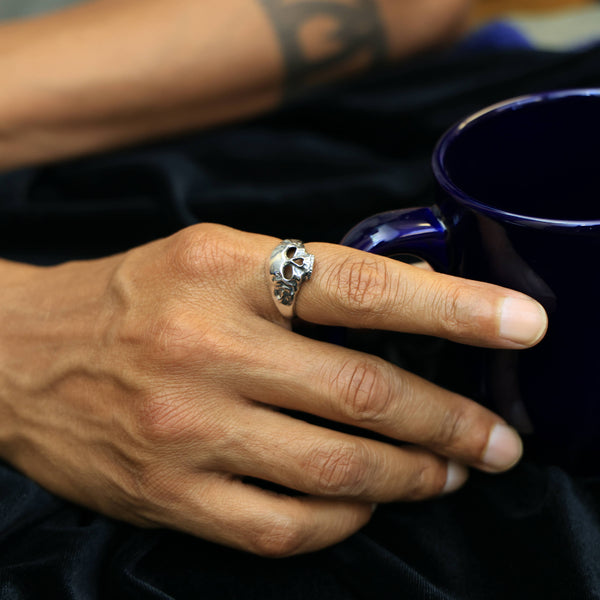 Chunky Skull Ring: Bronze / 7