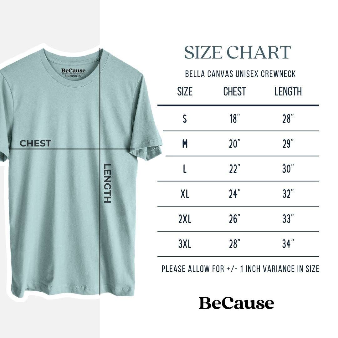 Because Tees - Narrowleaf Milkweed with Monarchs - Lightweight 100% Cotton Unisex Crewneck