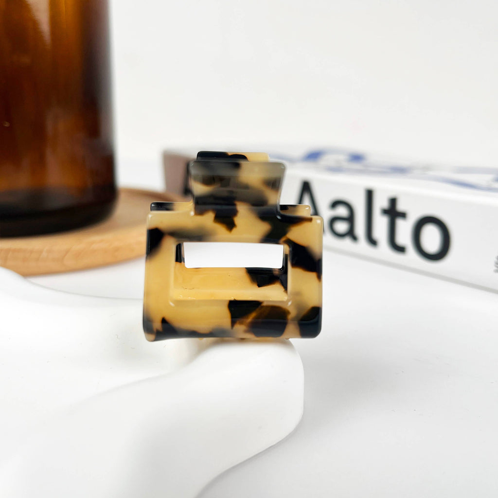 TheDivaSoap - Small Square Claw Clips,Acetate Small Hair Clip