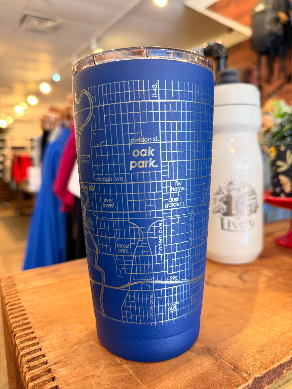 Oak Park Etched Travel Tumbler- 20 oz