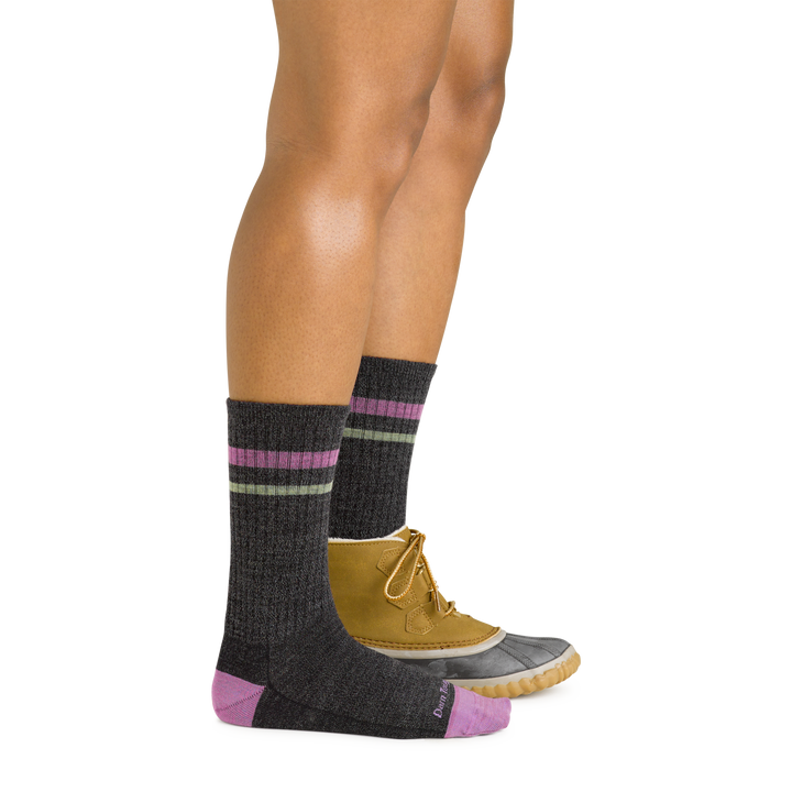 Women's Letterman Crew  | Pewter