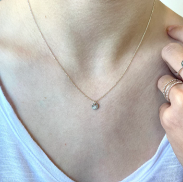 Disk Necklace | Silver