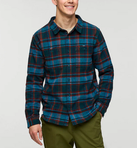 Men's Mero Organic Flannel Shirt | Abyss