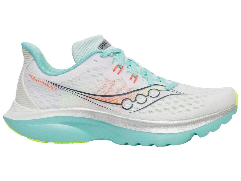 Women's  Kinvara 16 | White/Aqua