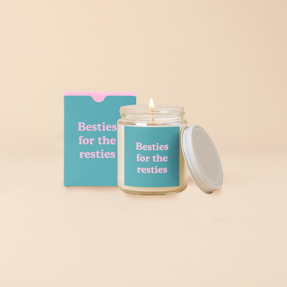Candle w/Lid: Besties for the resties
