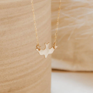 Soaring Bird Necklace | Gold