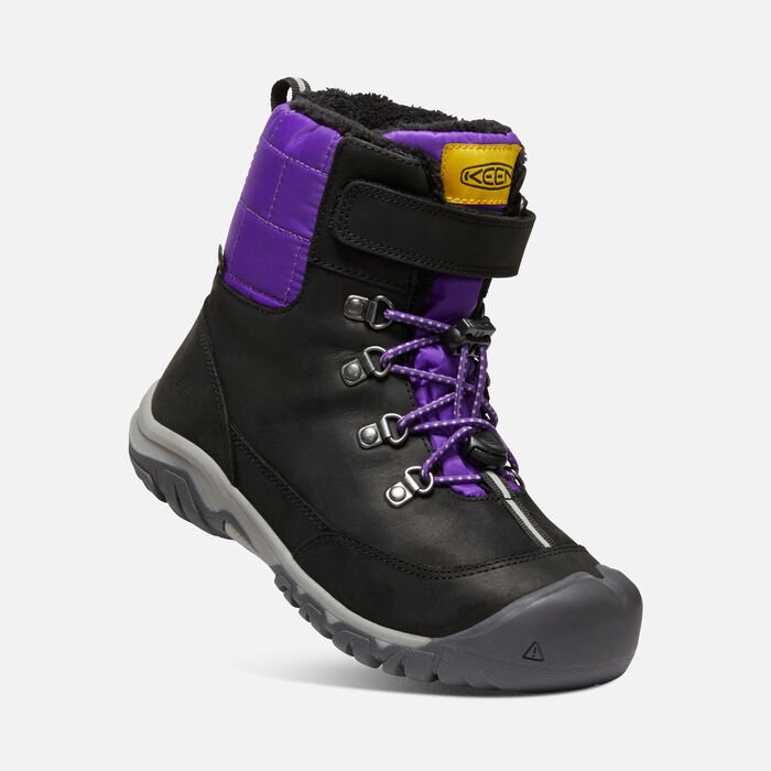 Youth Greta Boot | Black/Purple