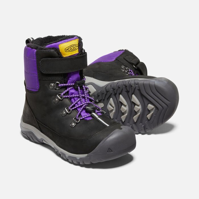 Youth Greta Boot | Black/Purple