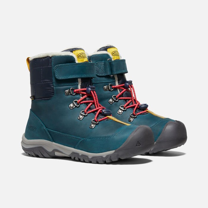 Youth Greta Boot | Blue Coral/Pink Peacock