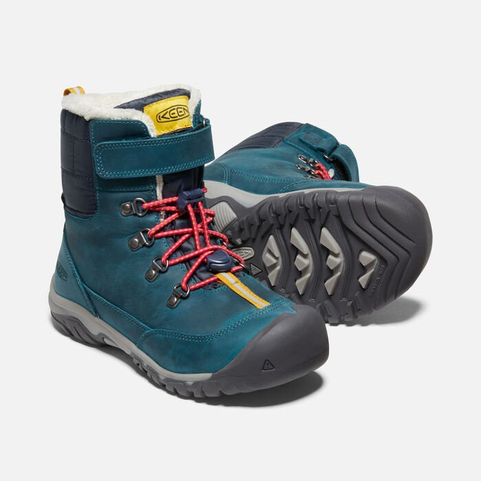 Youth Greta Boot | Blue Coral/Pink Peacock