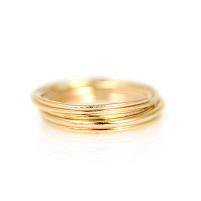 Gold Smooth Stacking Ring | Size 6