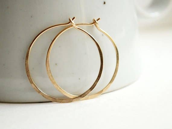 1" Classic Gold Hoops