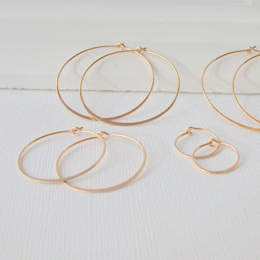 Round Hoops |Gold 1"