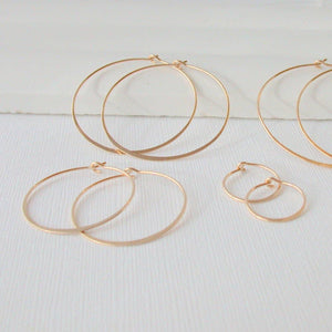 Round Hoops |Gold 1"