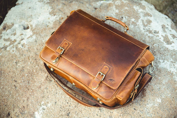 Sitka Leather Messenger | Antique Brown