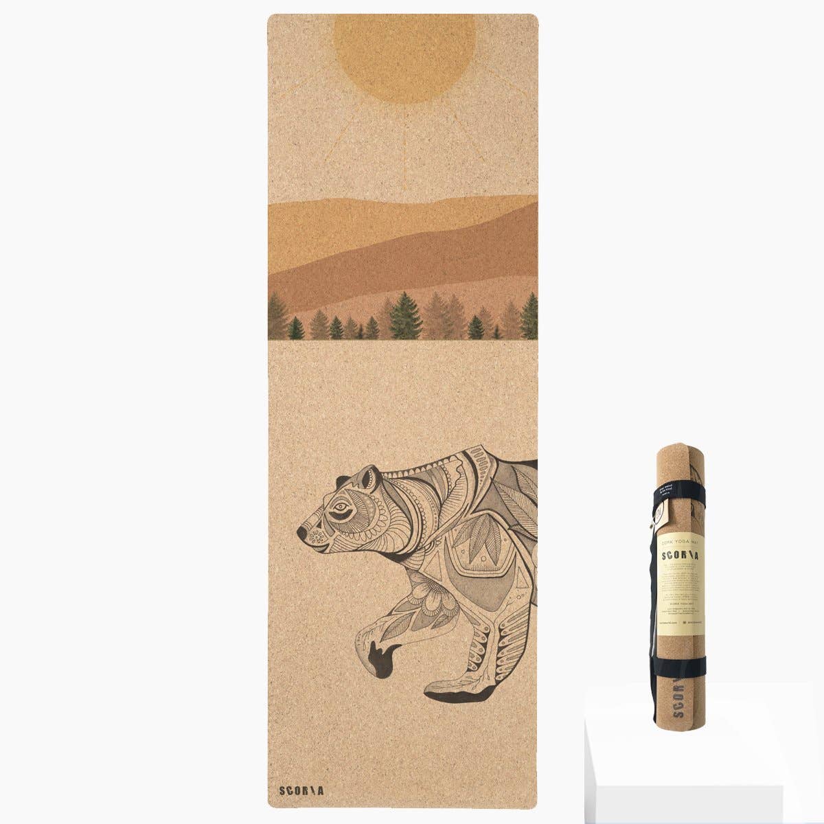 Scoria World Inc. - Day Bear Cork Yoga Mat by Scoria (3.5mm)