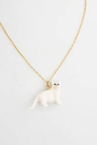 Tiny Persian Cat Necklace