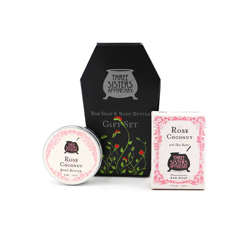 Bath & Body Gift Set- Rose and Coconut