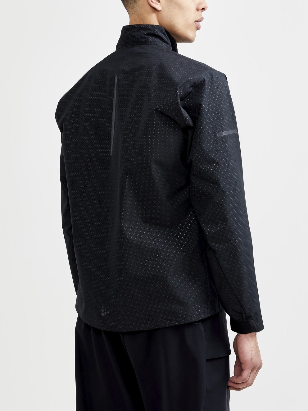 Men's Pro Hydro Cargo Running Jacket | Black