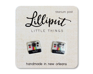 Retro Camera Earrings