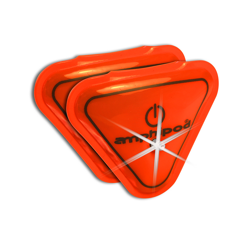 Mini Flashing Reflectors | Orange Triangles