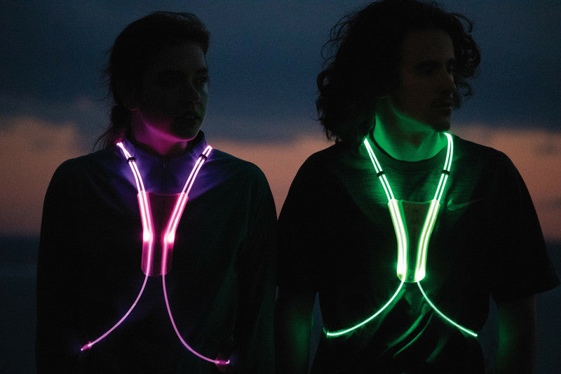 Optic Beam Flashing Vest | Bright Pink