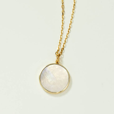 Afterglow Medallion Necklace | Moonstone