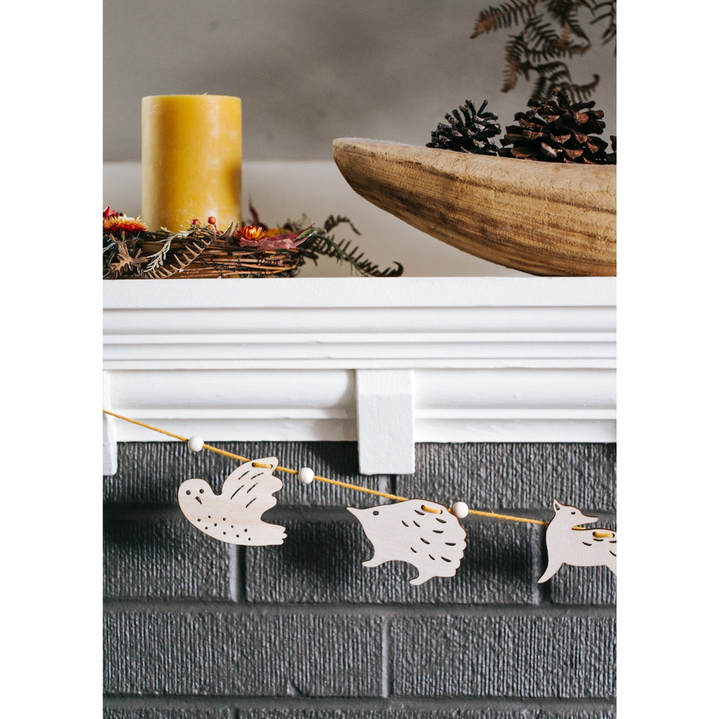 Bramble Workshop - Woodland Garland, Natural Wood