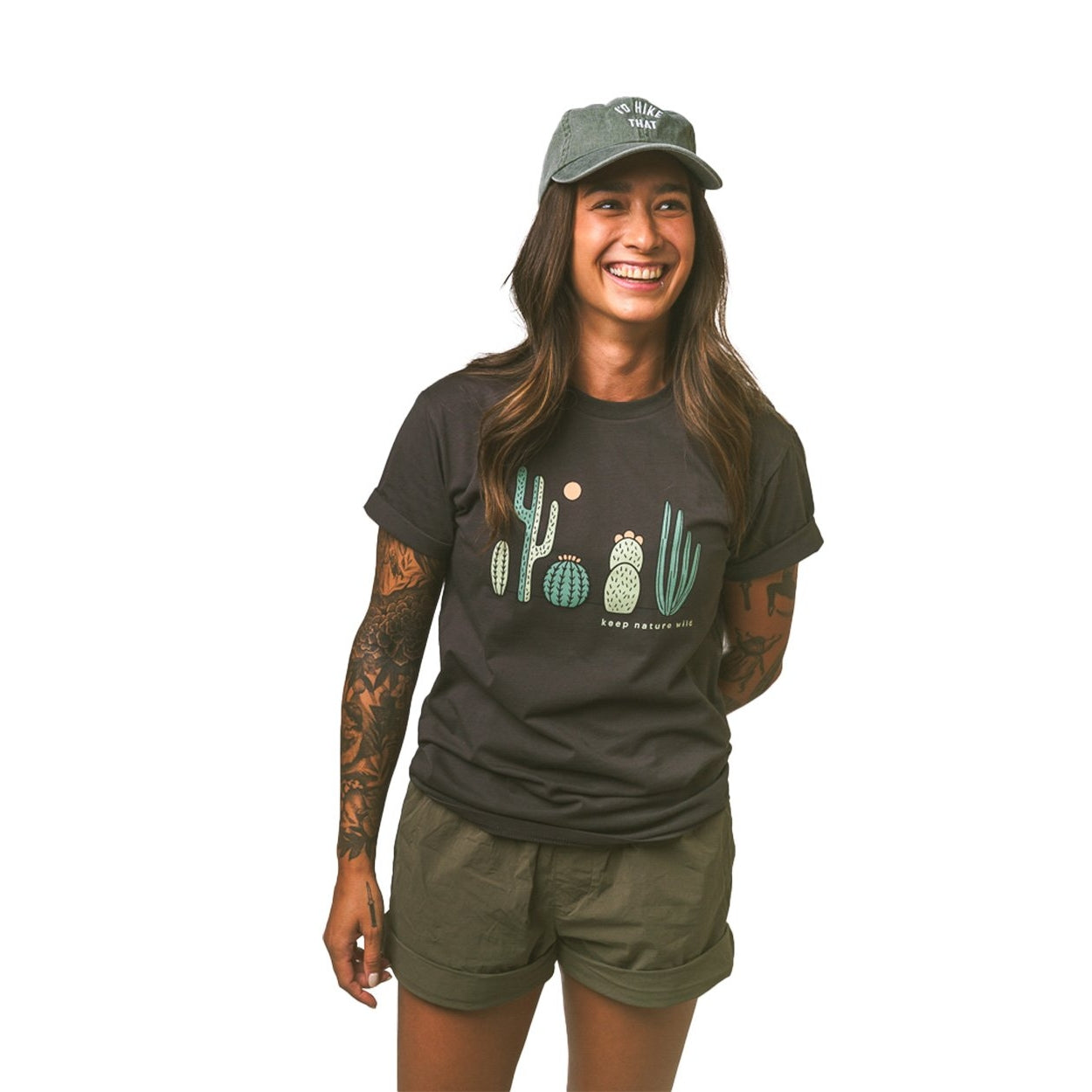 Cactus Friends Unisex Tee | Coal