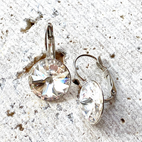 Clear Swarovski Crystal earrings