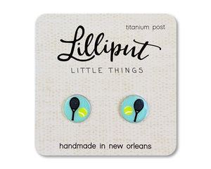 Lilliput Little Things - Tennis Racquet Earrings