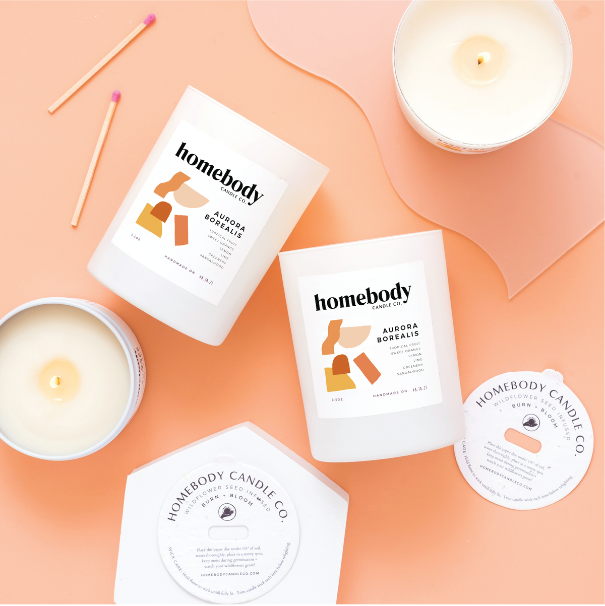 Burn +Bloom Candle | Aurora Borealis