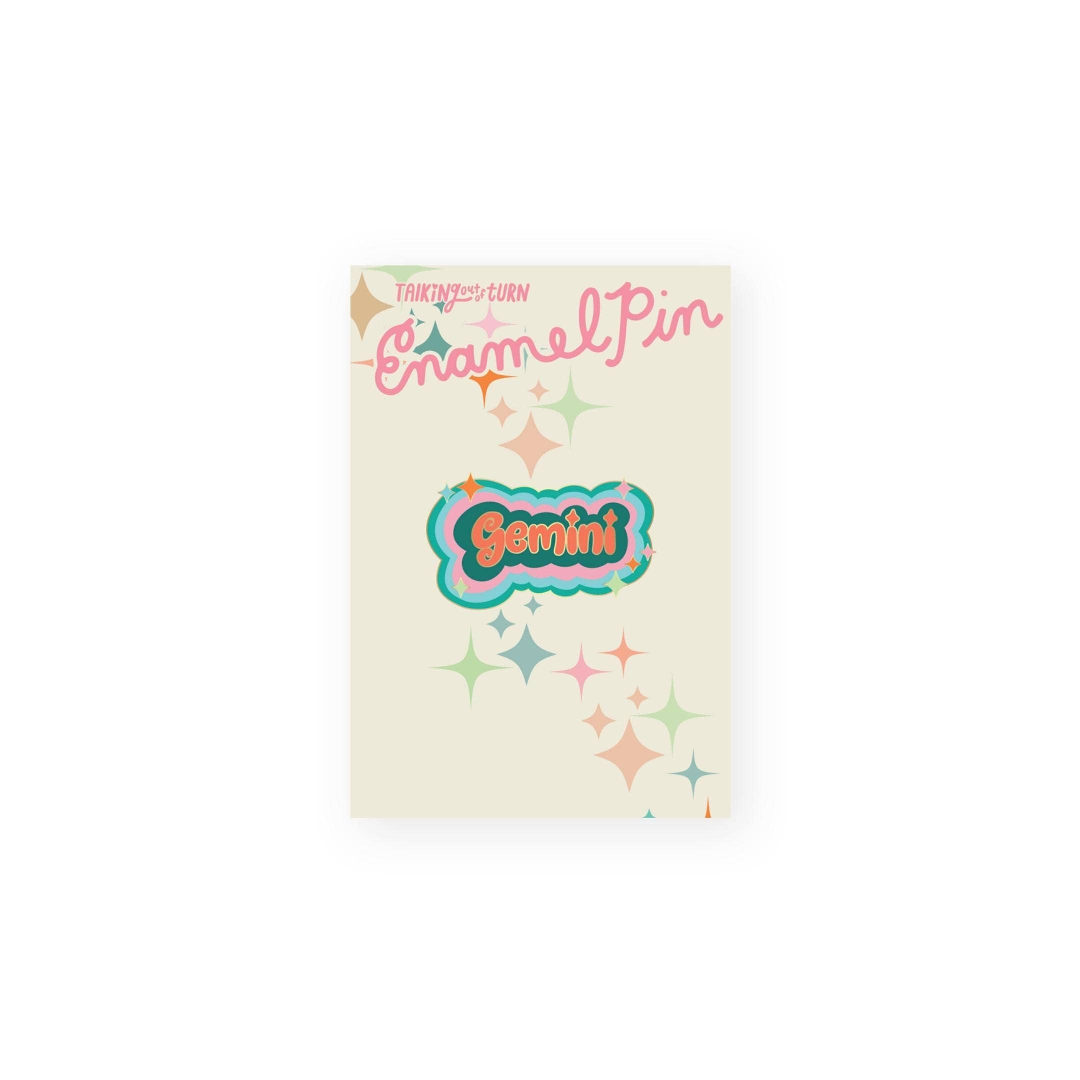 Zodiac Enamel Pin | Gemini