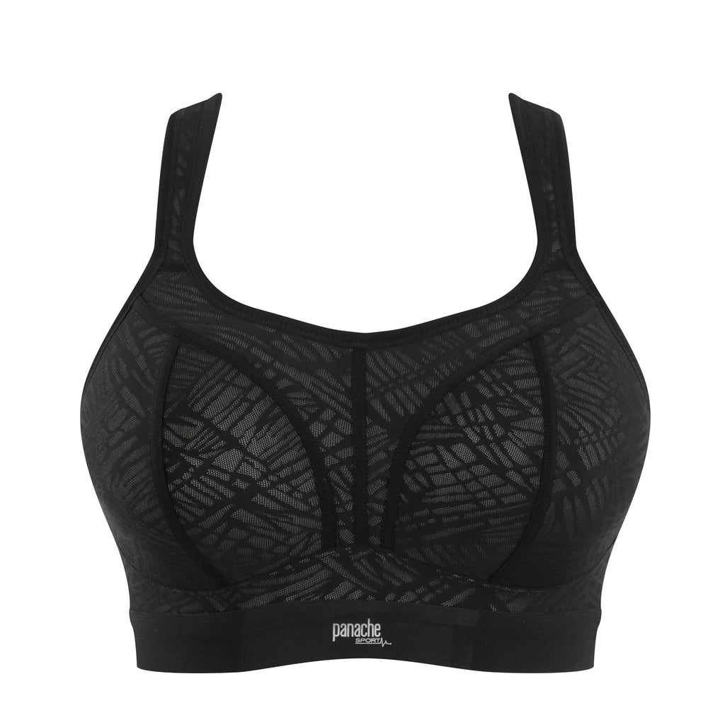 Nonwired Sports Bra | Black/Latte