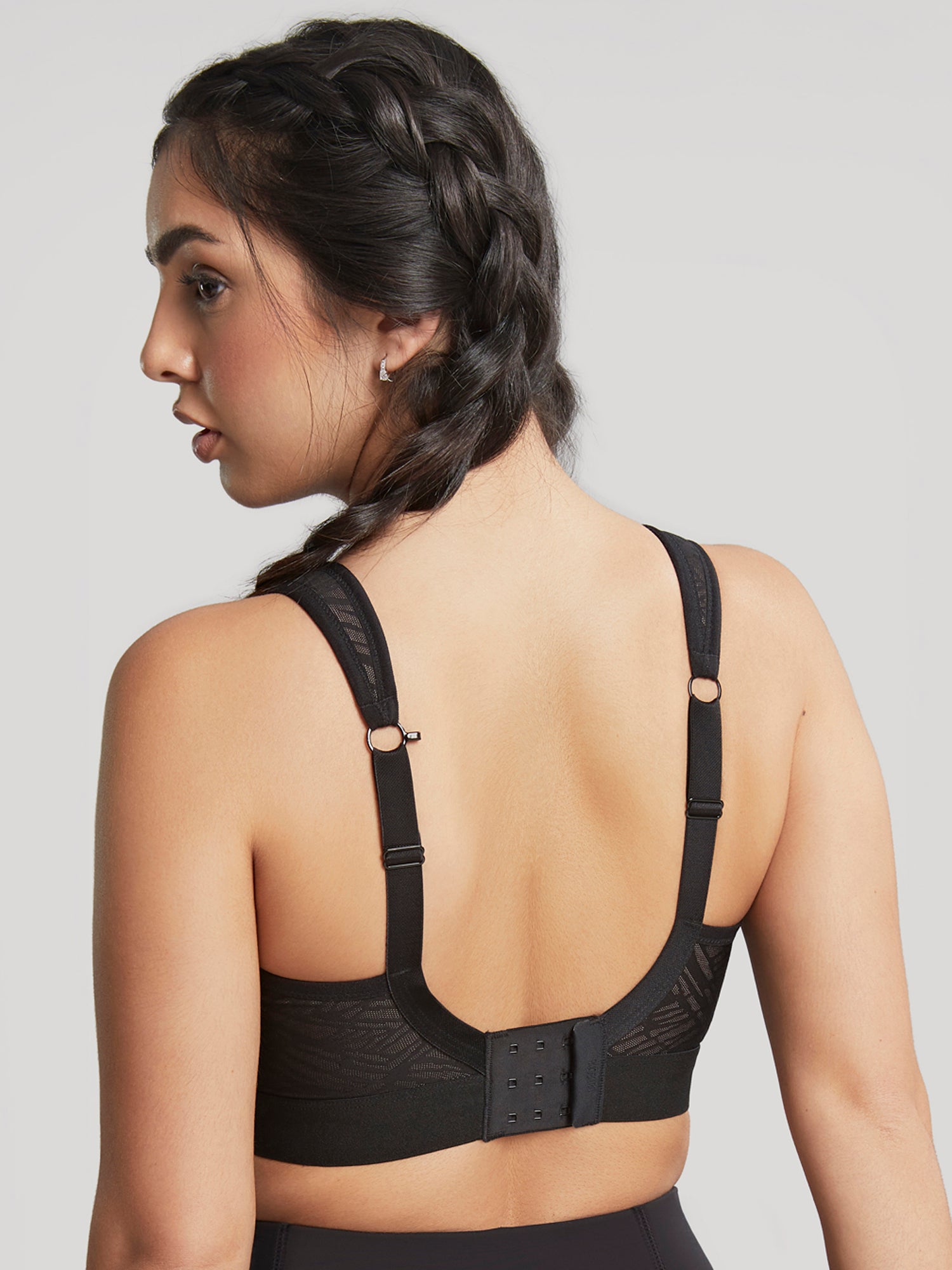 Nonwired Sports Bra | Black/Latte