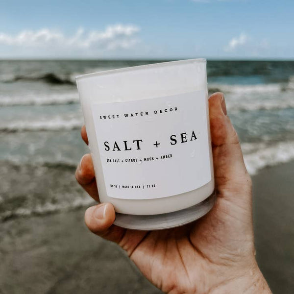 White Soy Candle | Salt and Sea