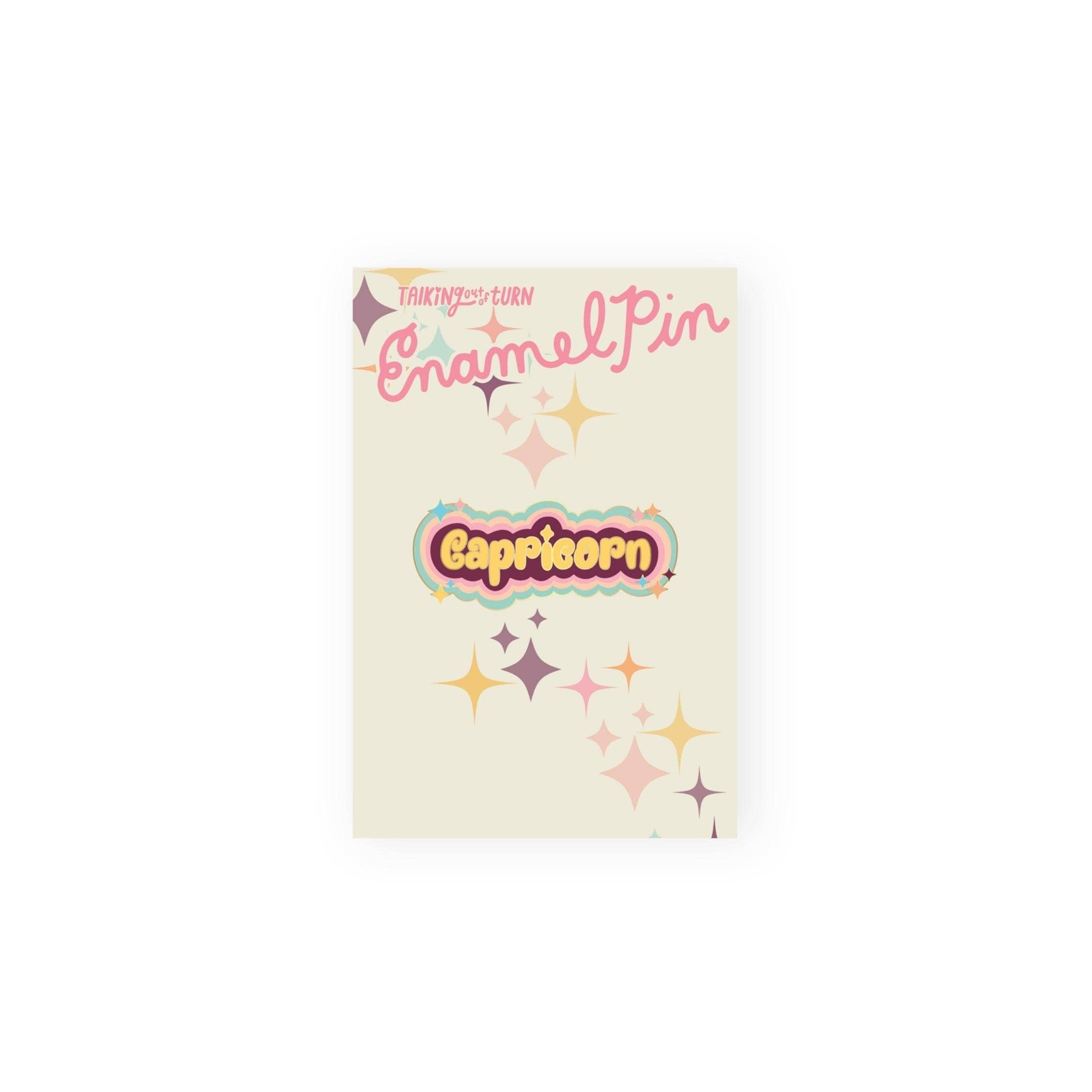 Zodiac Enamel Pin | Capricorn