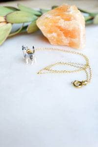 Tiny Preston Grey Necklace