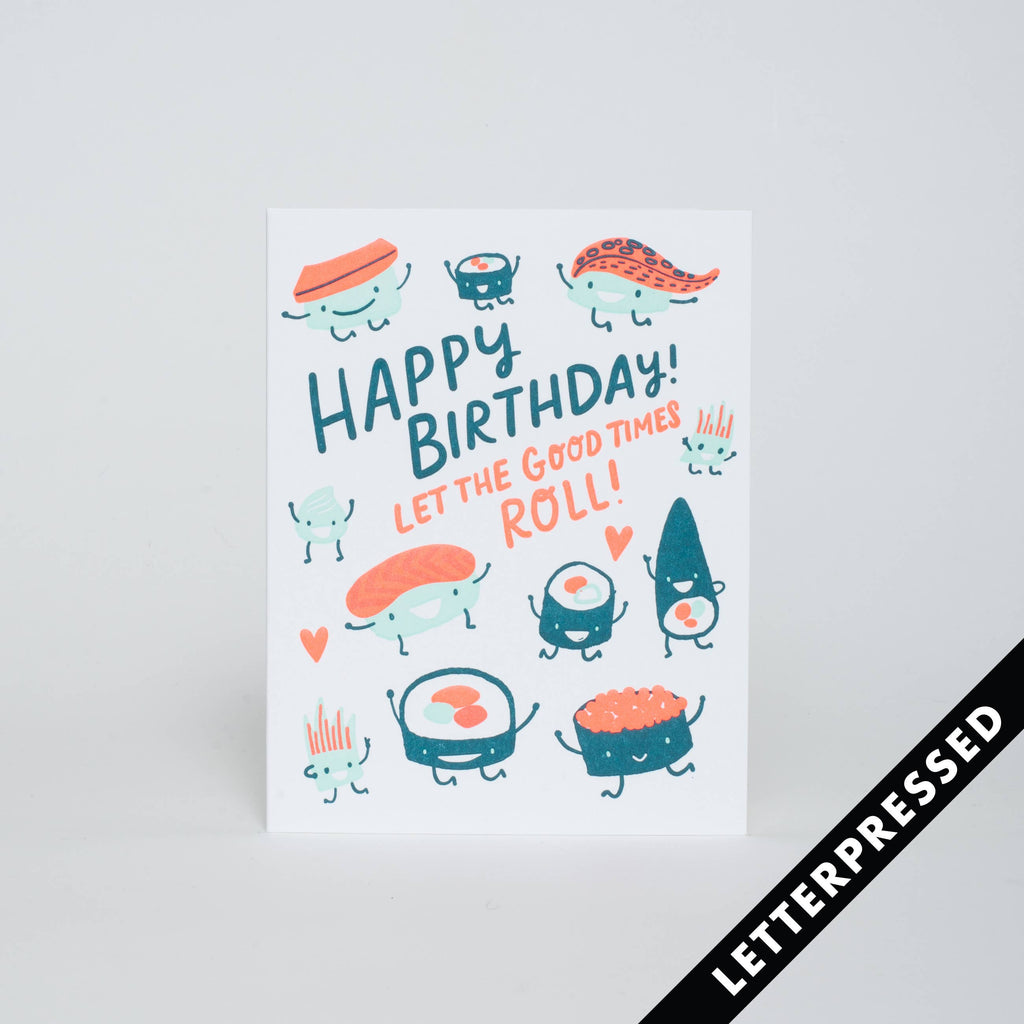 Birthday Card | Sushi Roll
