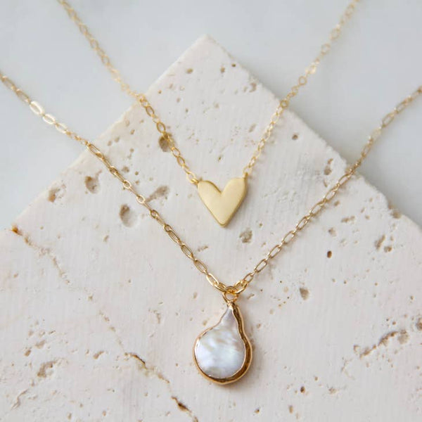 Heart Necklace | Gold